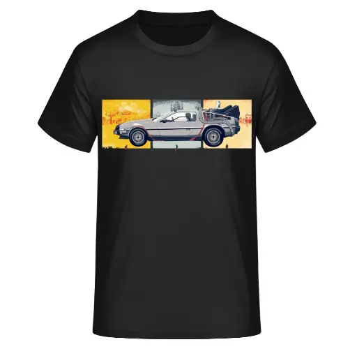 T-SHIRT - BACK TO THE FUTURE - DELOREAN