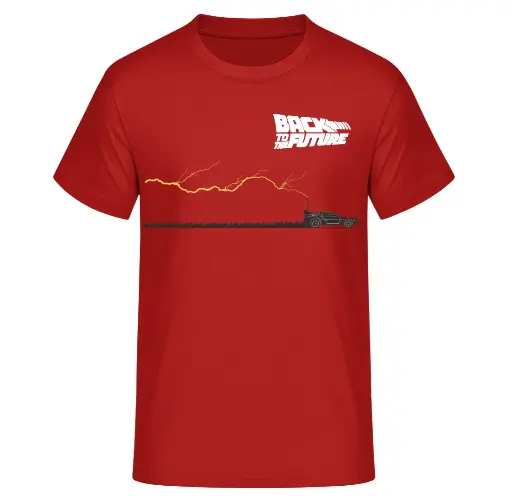 T-SHIRT - BACK TO THE FUTURE - THUNDER